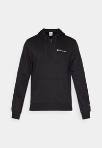 ICONS FULL ZIP HOODIE SMALL LOGO - Sudadera con cremallera - black