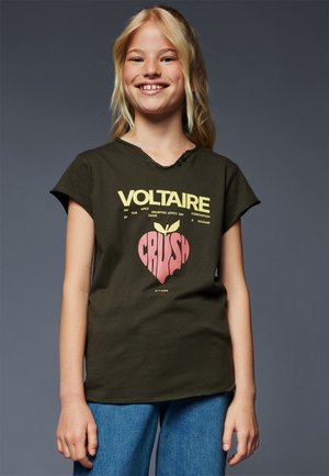SHORT SLEEVES  - T-shirt imprimé - khaki