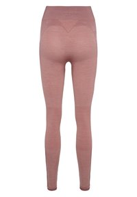 Hummel SEAMLESS MID - Tights - woodrose rose taupe melange
