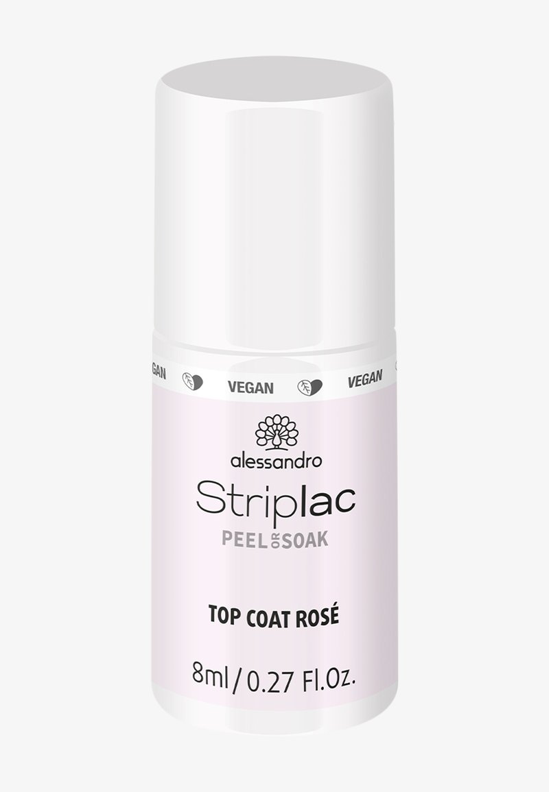 alessandro - STRIPLAC TOP COAT ROSÉ - Nail polish - rosé, Enlarge