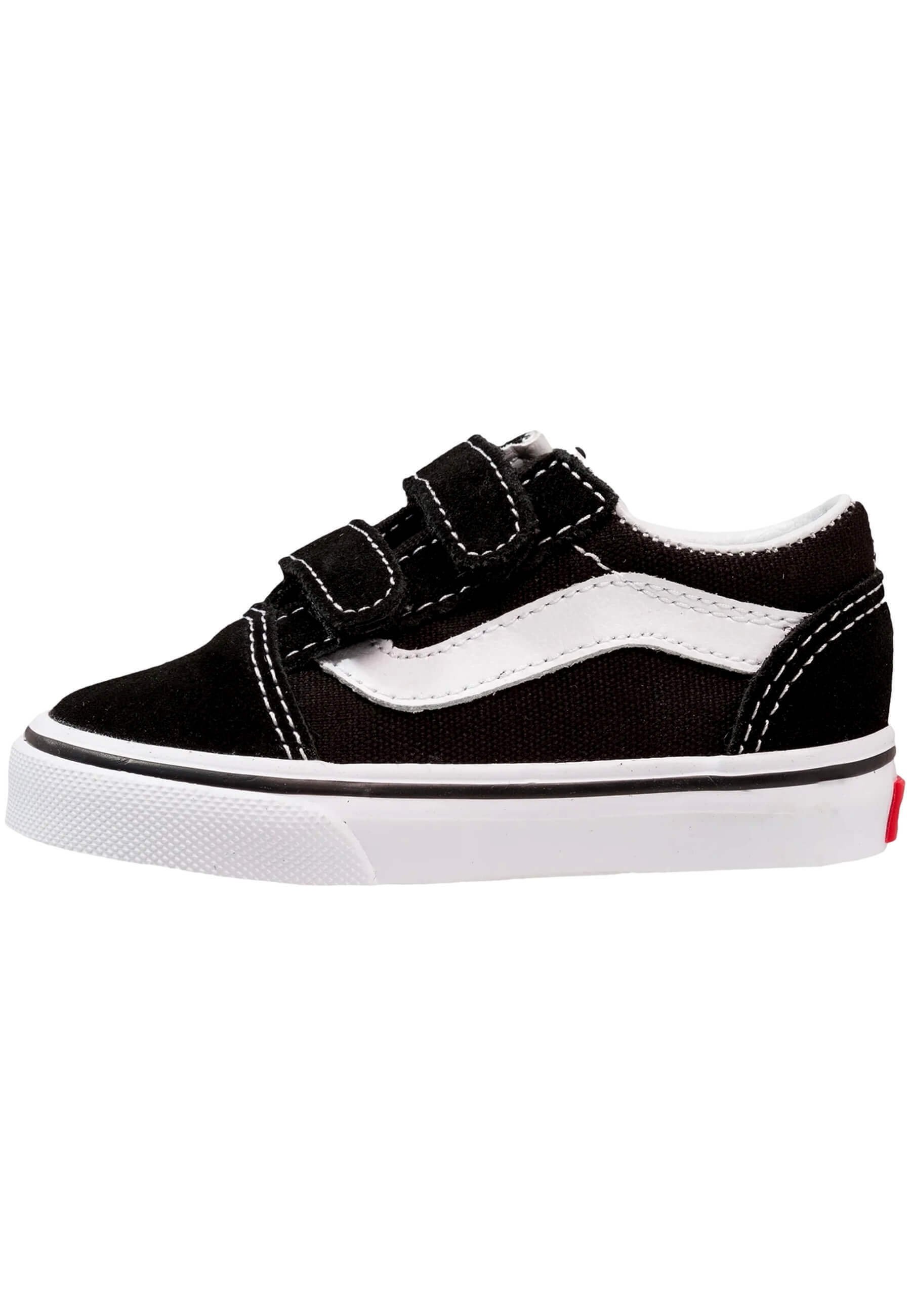 Vans TD OLD SKOOL V UNISEX - Babyschoenen - black/zwart - Zalando.nl