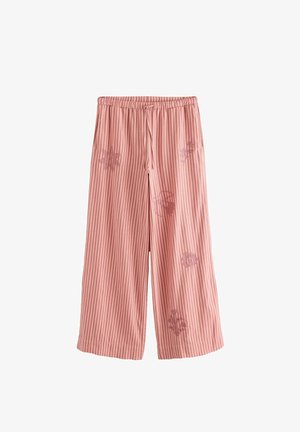 EMROIDERED - Stoffhose - pink