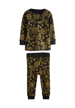 Next REGULAR FIT - SINGLE SNUGGLE  - Komplet pidžame - black gold eid
