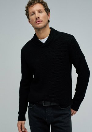 MORITZ SCHUTZHÜTTEN  - Jersey de punto - schwarz