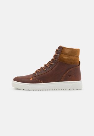 DUBLIN - Sneakers hoog - cognac/offwhite