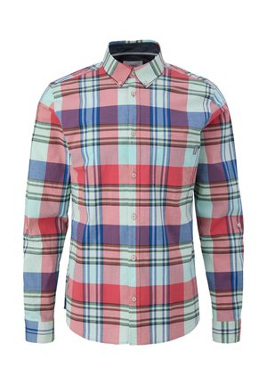 s.Oliver KARIERTES - Hemd - türkis