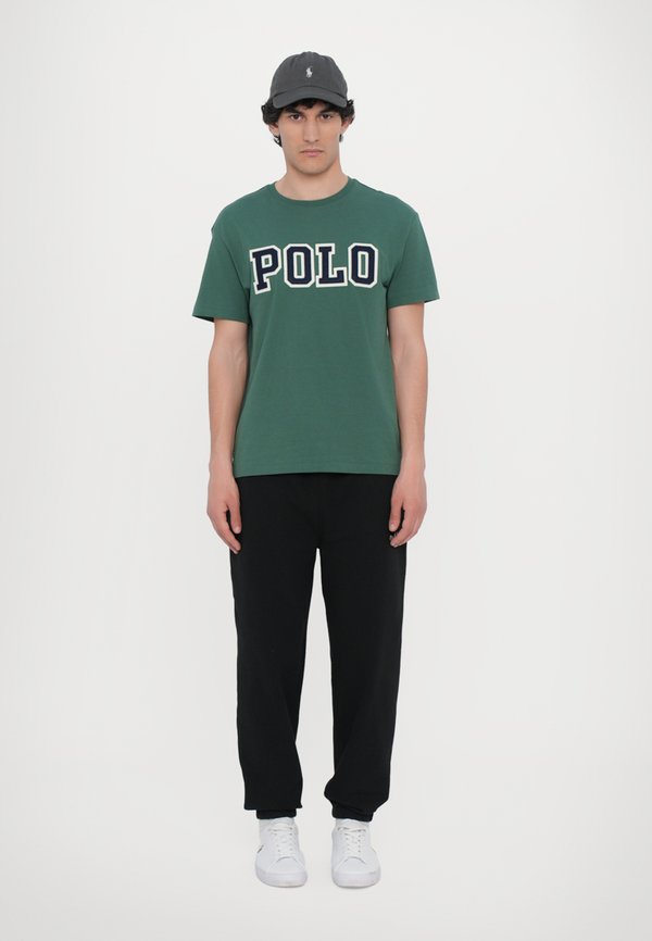 CLASSIC FIT LOGO - Print T-shirt - washed forest4