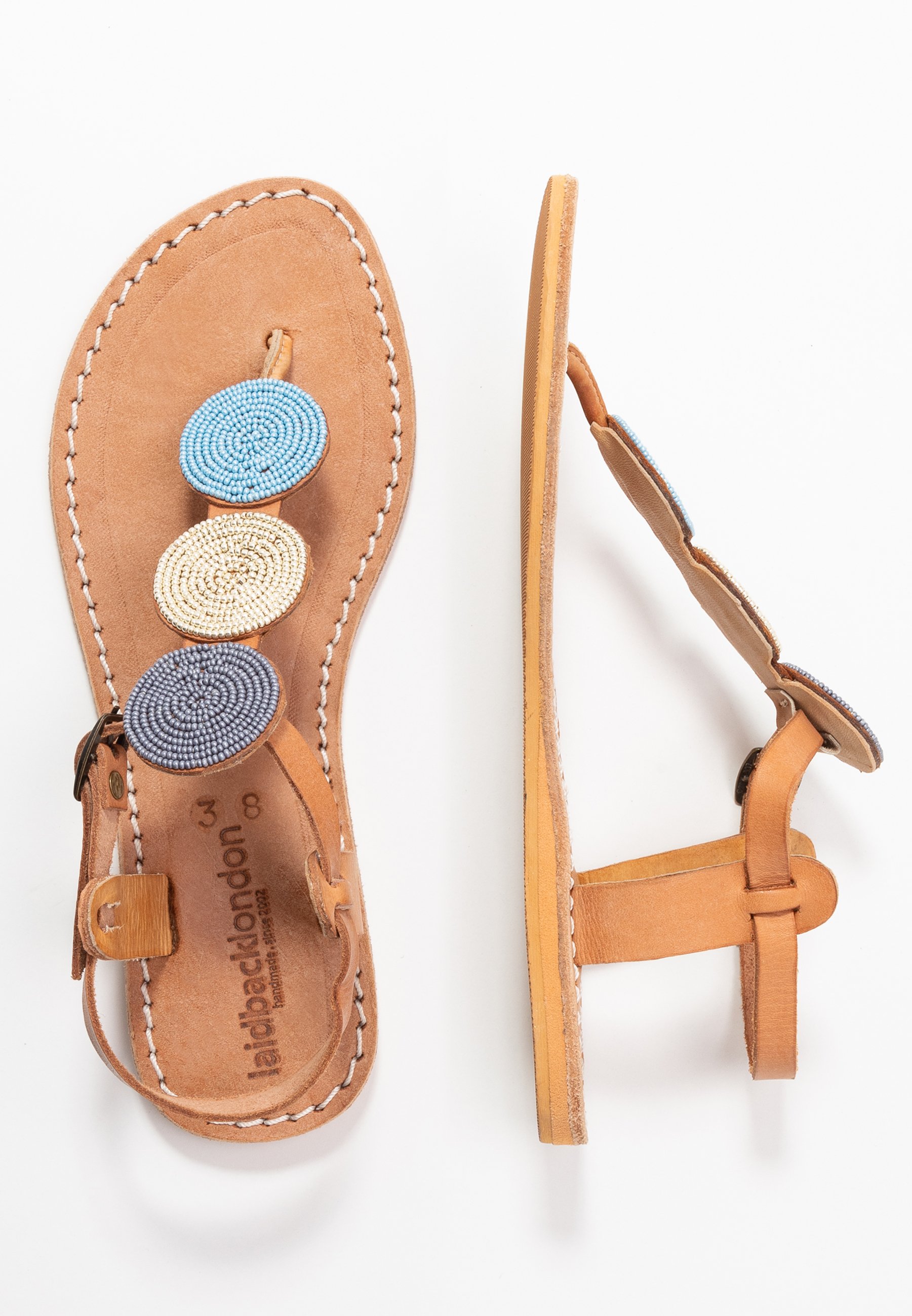 laidbacklondon SIMBA FLAT - Flip Flops - light brown laidbacklondon SIMBA FLAT - Flip Flops - light brown