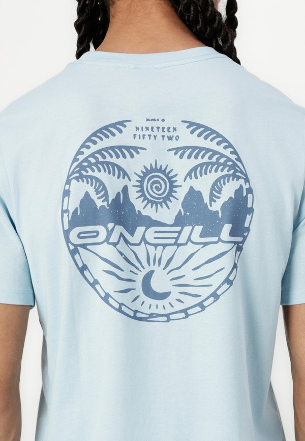 BACK UNISEX - Print T-shirt - morning glory melange3