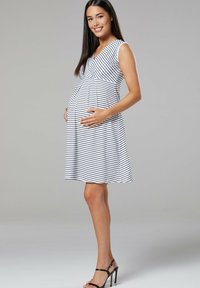 Happy Mama Kasdienė suknelė - white with stripes