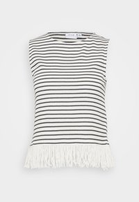 VISIF O NECK - Top - cloud dancer/black