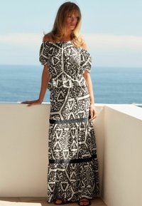 Next TEXTURED WITH TRIM TALL  - Maksihame - black white