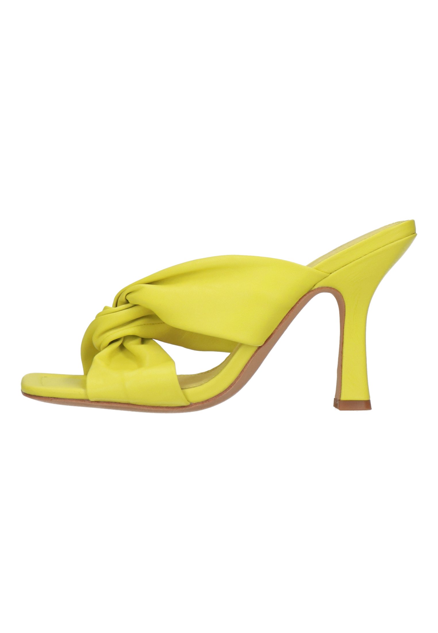 sacha KNOTEN DETAIL - Muiltjes met hak - yellow/green/geel - Zalando.be