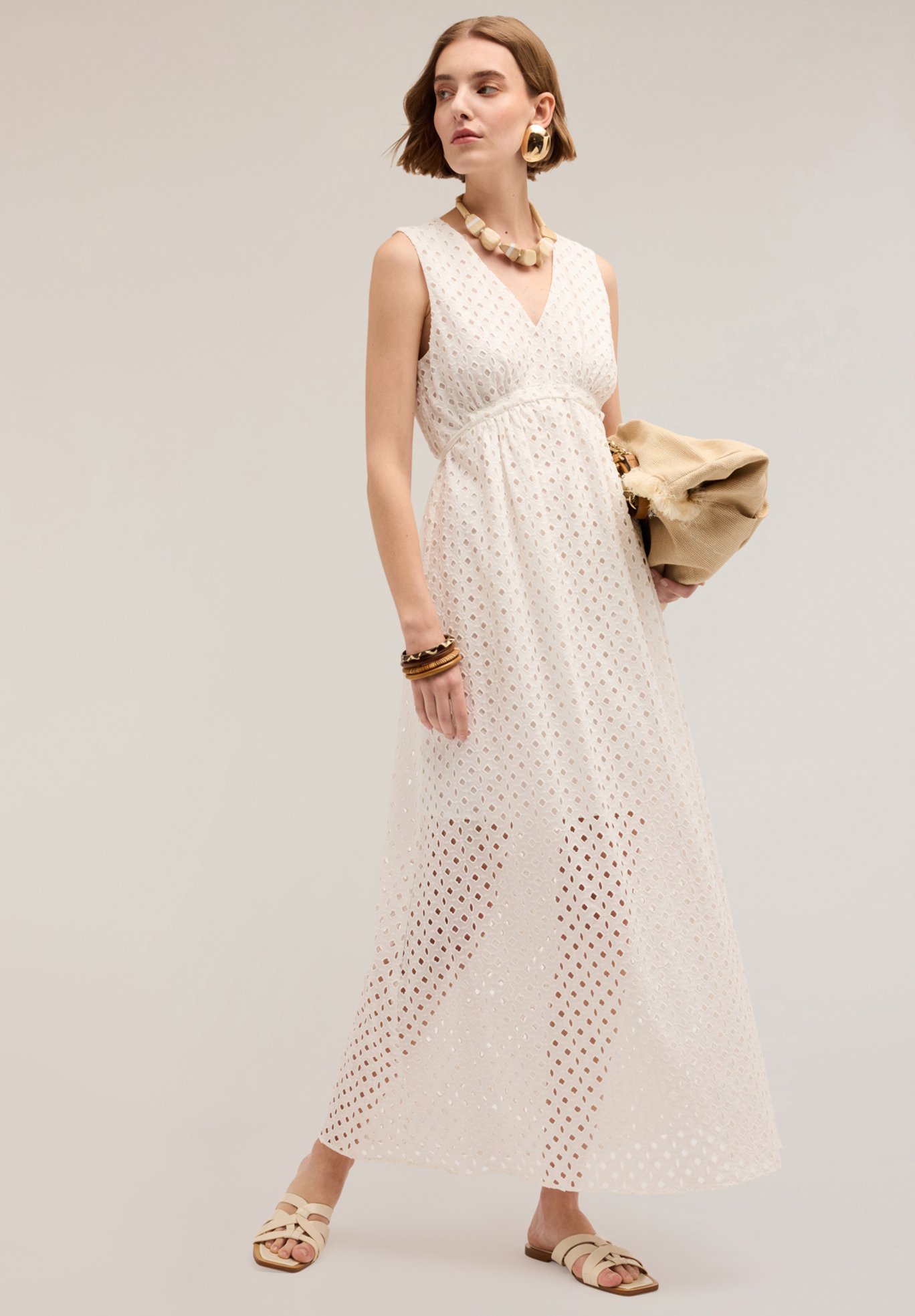 sangallo abito bianco casual