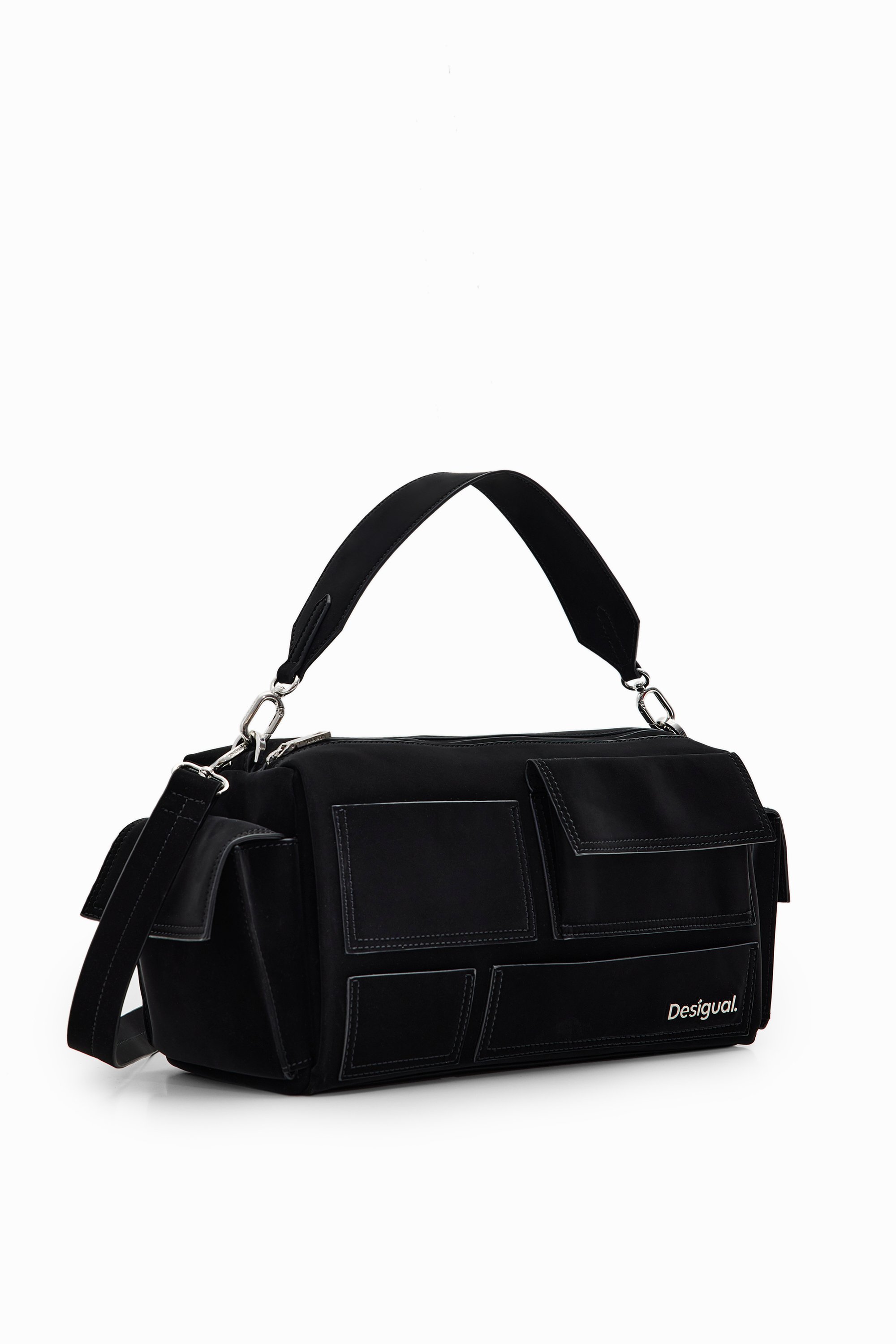 Sac à Main Desigual Machina Habana - En Polyuréthane, Plusieurs Poches, Anses Amovibles - Couleur Unique