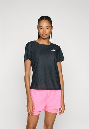 TEE - Sports T-shirt - black/grey six