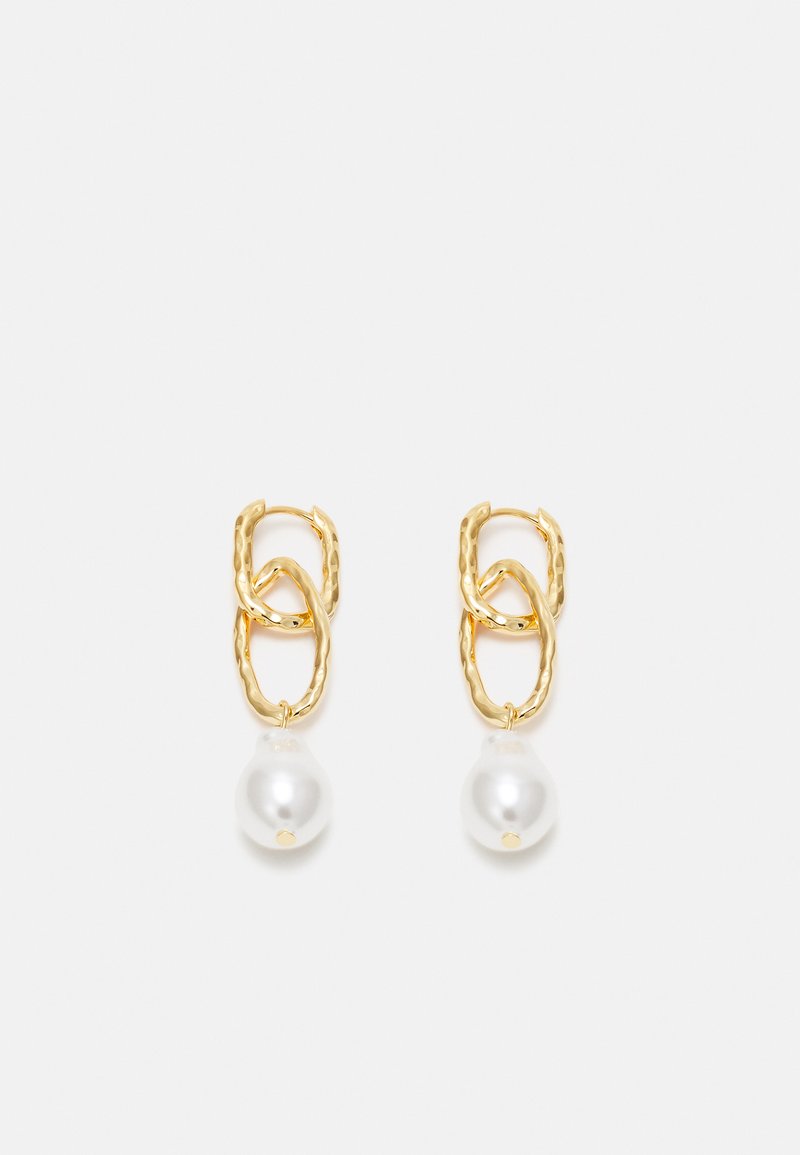 Orelia ORGANIC INTERLOCKING DROP EARRINGS Earrings pale gold