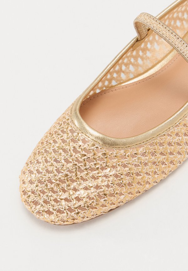 MAJORCA - Ballet pumps - gold raffie3