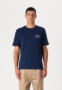 Tommy Hilfiger MONOTYPE LABEL TEE - Basic T-shirt - night sky