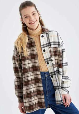 LOOSE FIT - Halflange jas - bordeaux