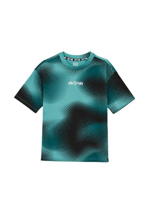 WE Fashion SALTY DOG - Print T-shirt - sea green
