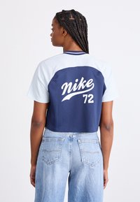 Nike Sportswear Apdrukāts T-krekls - pure platinum/midnight navy