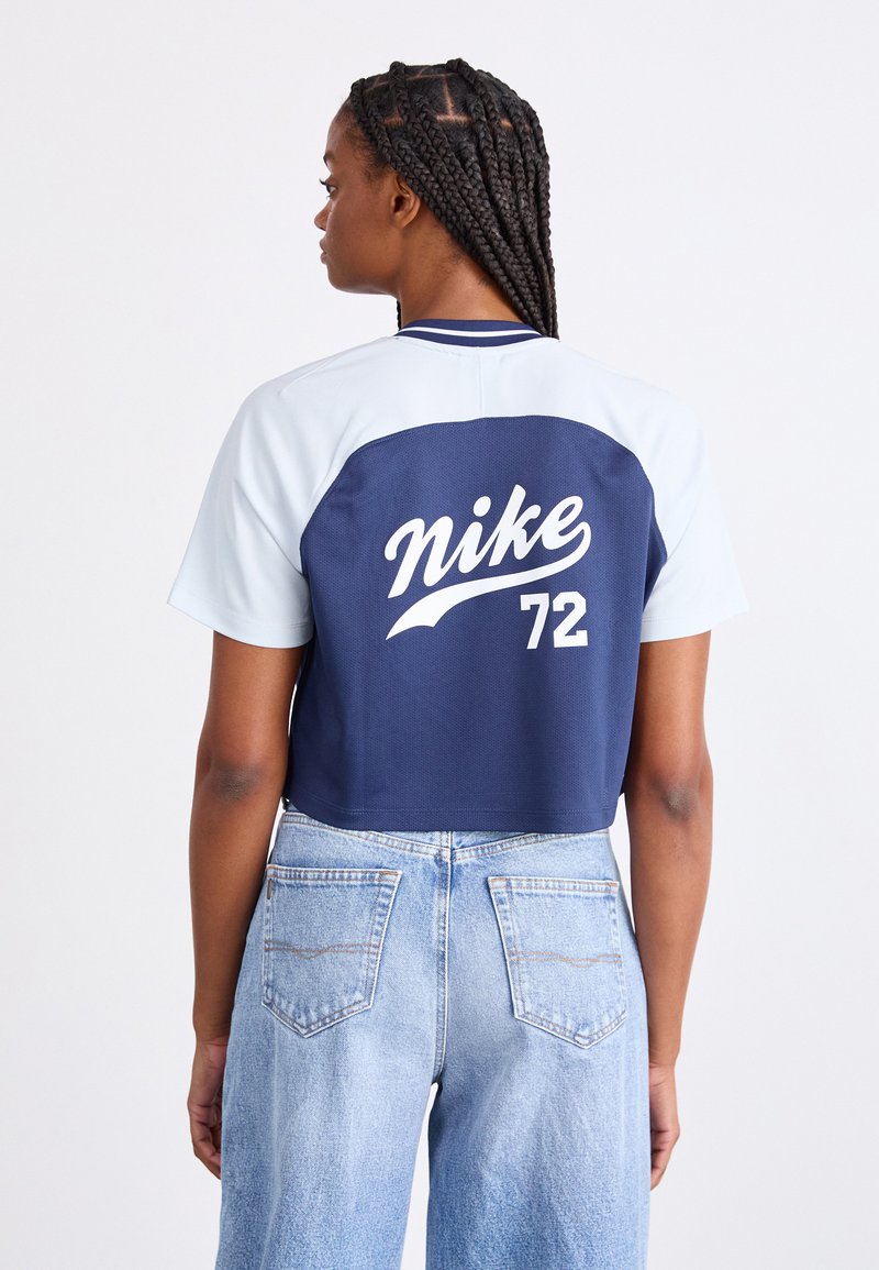 Nike Sportswear Apdrukāts T-krekls - pure platinum/midnight navy