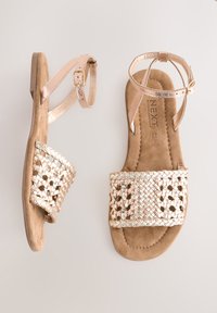 Next Sandalen - rose gold pink leather