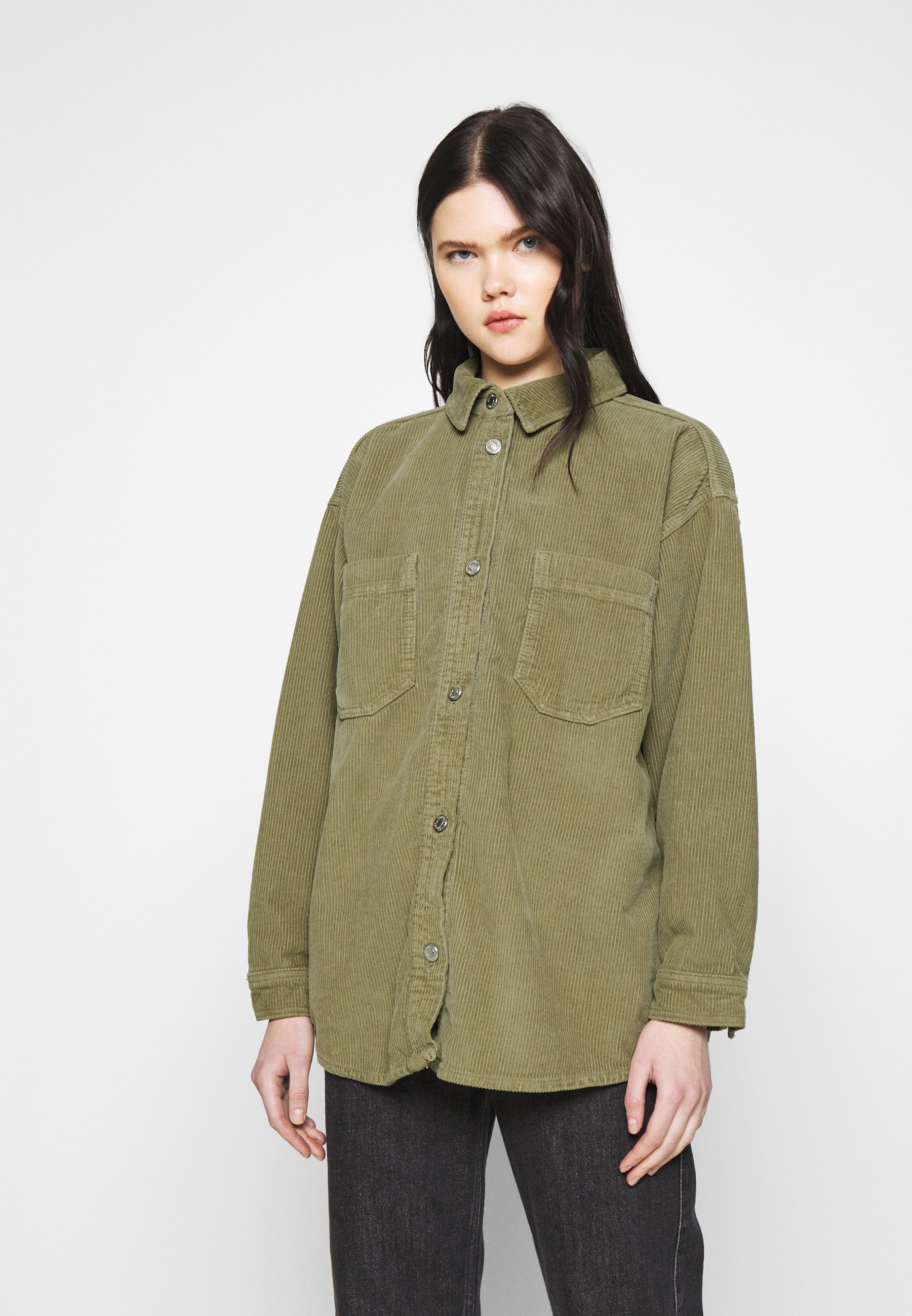 Topshop Button-down blouse - khaki 