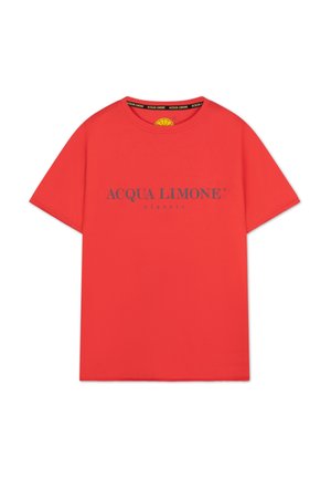 T-shirt med print - true red