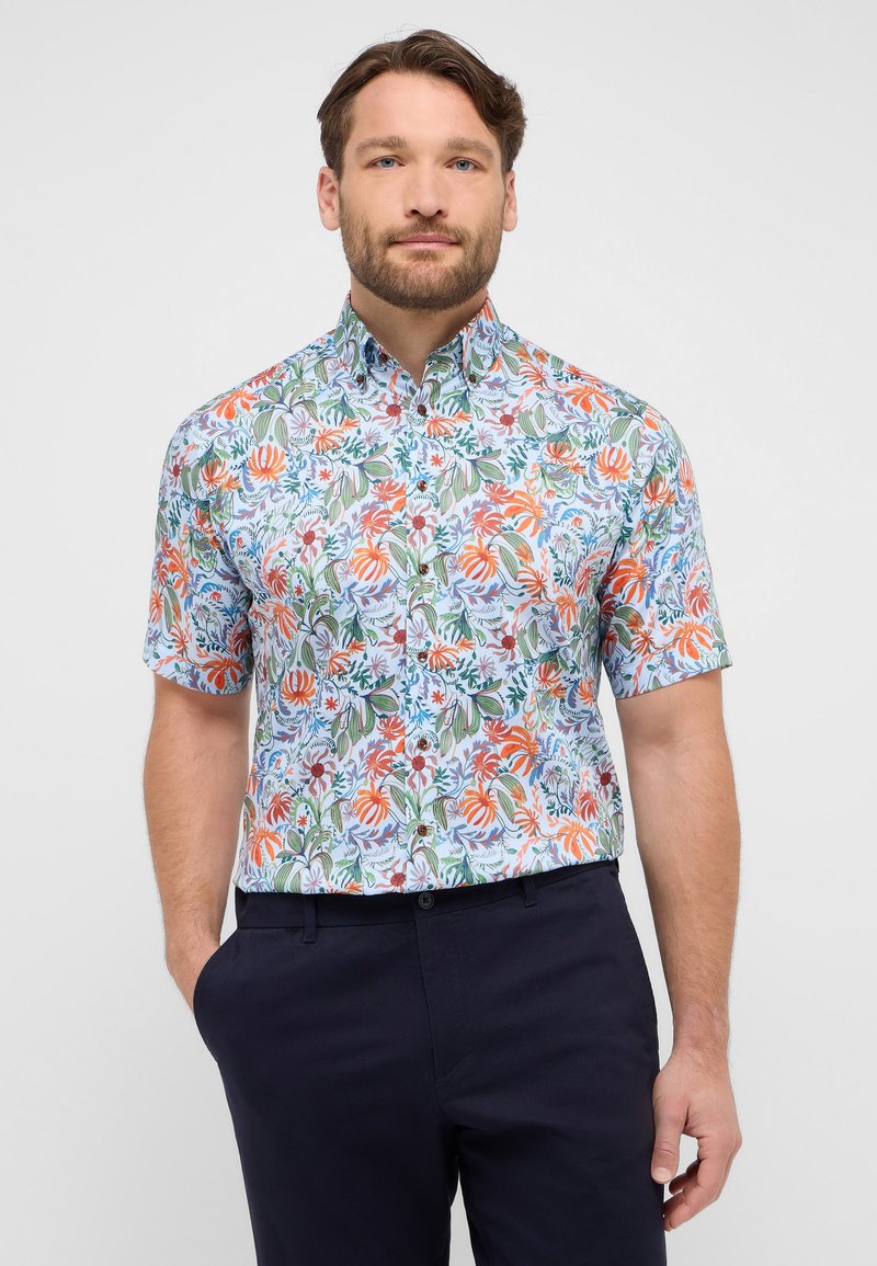 Eterna FLORALES PRINTHEMD - COMFORT FIT - Camicia - grün