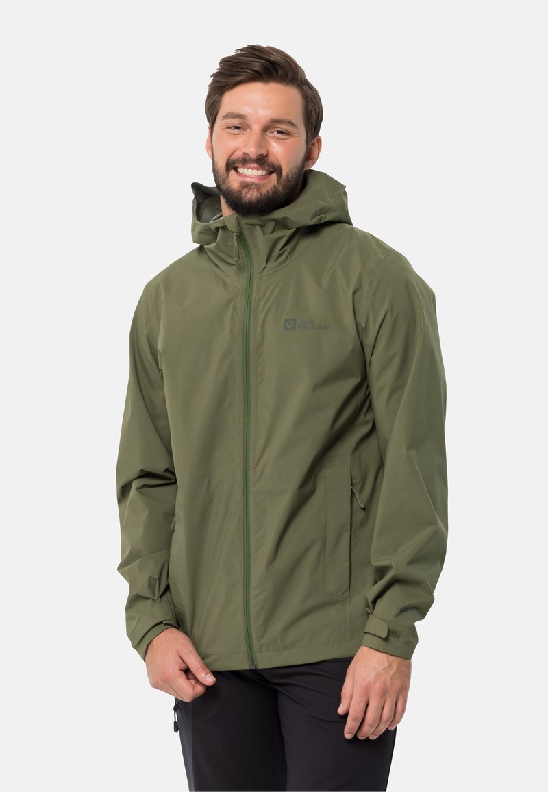 Jack Wolfskin ELSBERG Regenjas greenwood/donkergroen Zalando.be