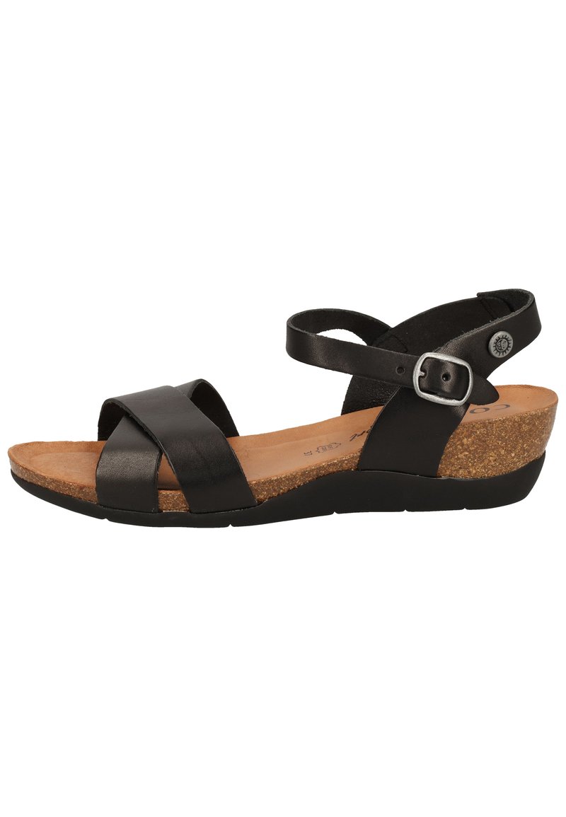 Cosmos Comfort Sandály na platformě - schwarz