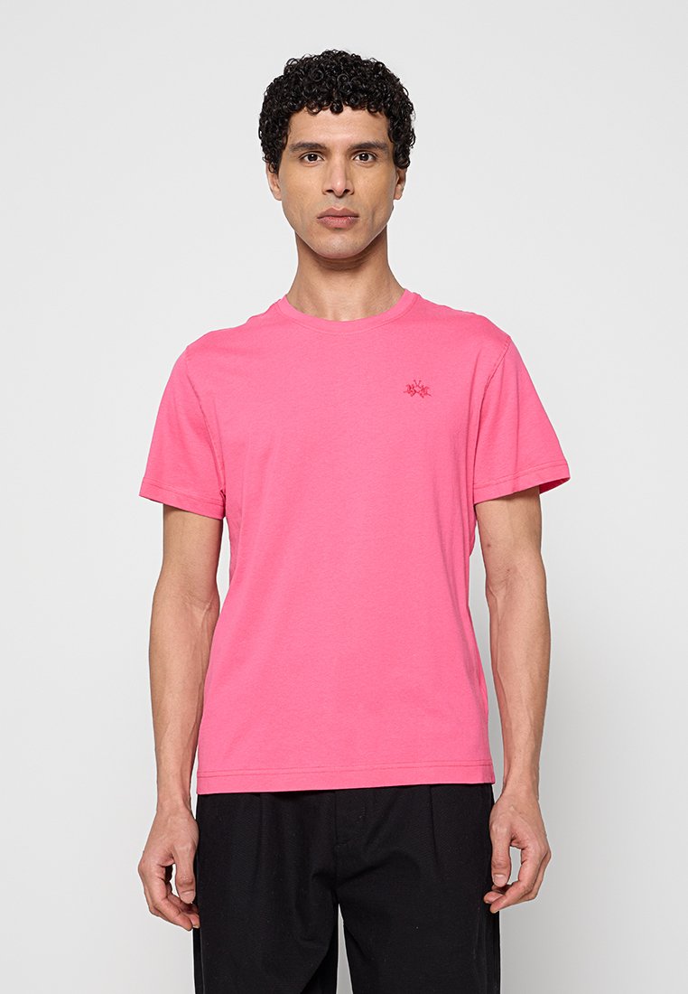 LA MARTINA T-shirt basic donkerroze