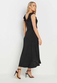 Long Tall Sally WRAP FRILL - Vapaa-ajan mekko - black