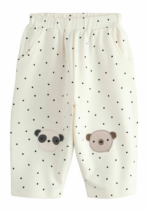 REGULAR FIT - EMBELLISHED BARREL - Bukser - white mono spot bears