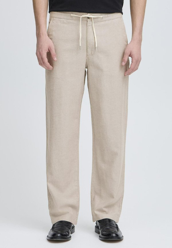 KSRAFA LINEN MIX - Trousers - fungi