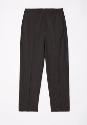 RELAXED TAILORED TROUSERS - Tygbyxor - dark oak