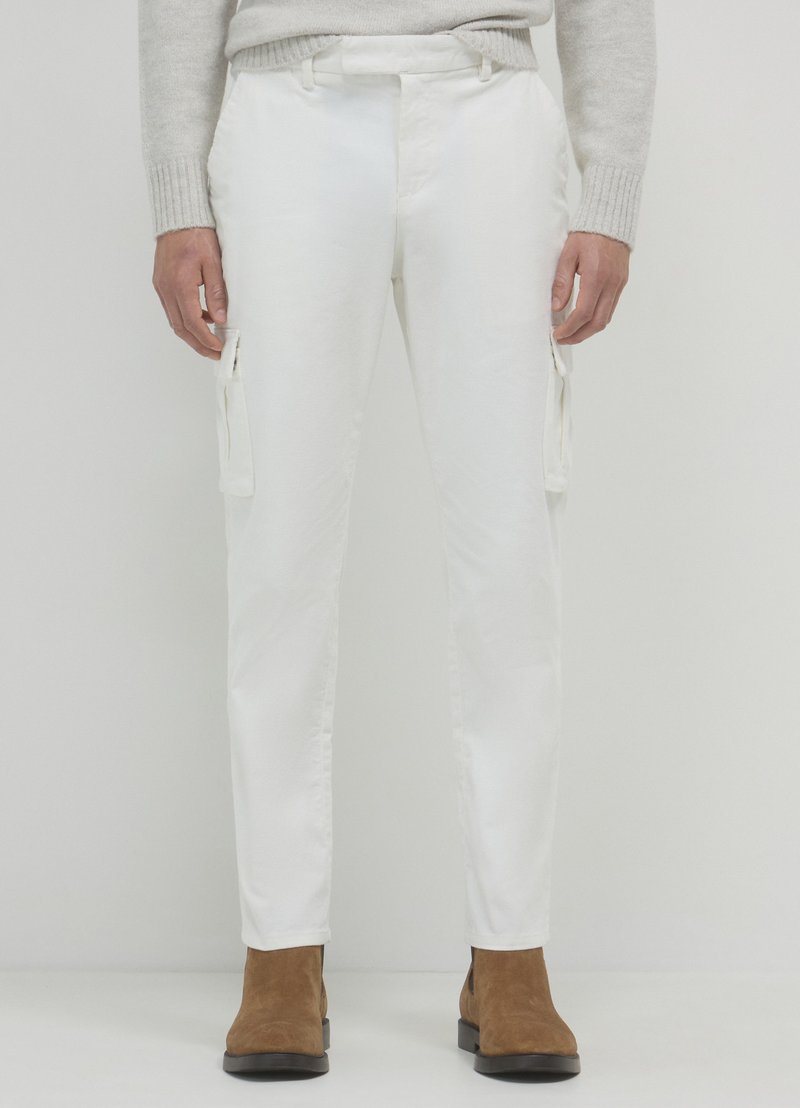 Calliope CON TASCONI  - Cargohose - bianco