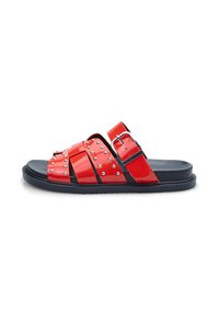 Pantolette flach - rossa