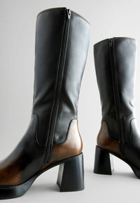 Next FOREVER COMFORT REGULAR FIT - Batai su platforma - chocolate brown square toe