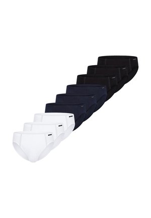 PACK OF 9 - Slip - schwarz/blau/weiß