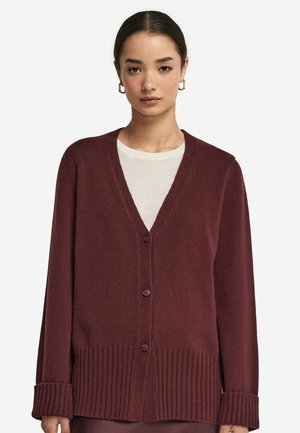 V-NECK - Gilet - Burgundy