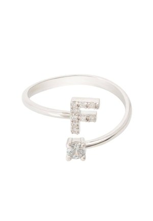 INITIAL F - Ring - silver coloured