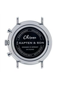 Kapten & Son CHRONO - Chronograph - silver coloured white