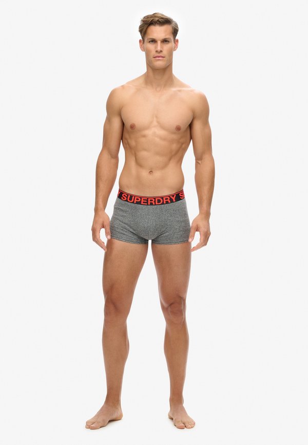 3ER PACK- TRIPLE LOGOBUND - Boxerbriefs - schwarz grau orange