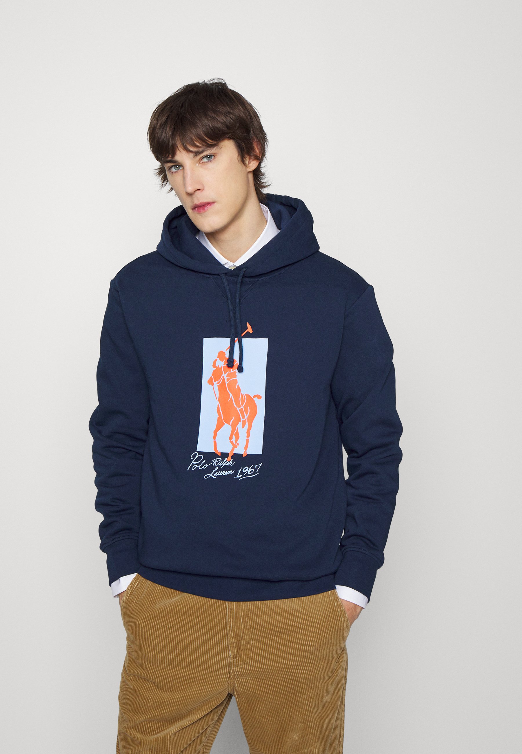 Polo Ralph Lauren BIG PONY FLEECE HOODIE - Sweatshirt - cruise navy/dark  blue - Zalando.ie