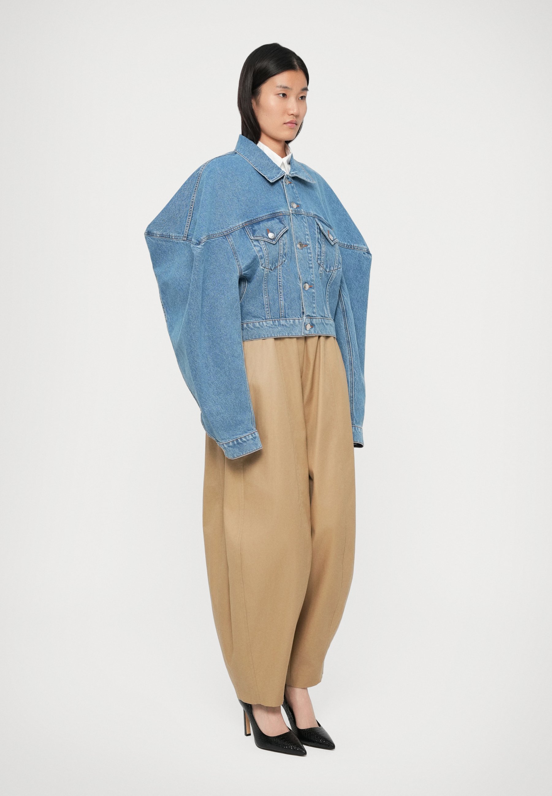 Viktor&Rolf COUTURE SQUARE SHOULDER JACKET - Denim jacket - light
