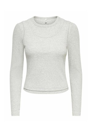 ONLY, TOP ONLJILLI  - Long sleeved top - light grey melange