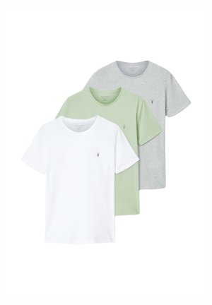 TONIC CREW 3 PACK - T-shirt basic - grey/white/green